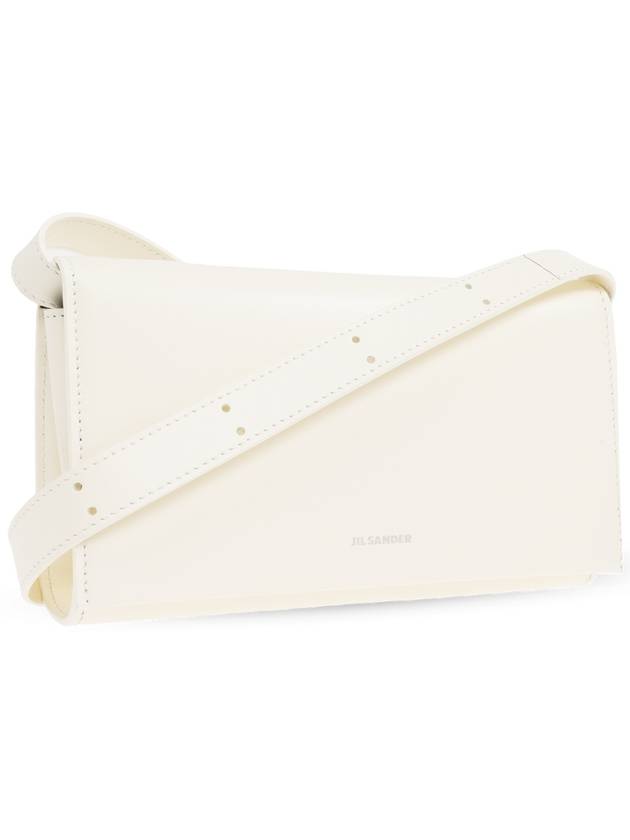 JIL SANDER Leather Wallet On A Strap, Women's, Cream - JIL SANDER - BALAAN 4