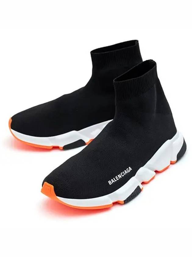 Speed Runner High Top Sneakers Black Orange - BALENCIAGA - BALAAN 2