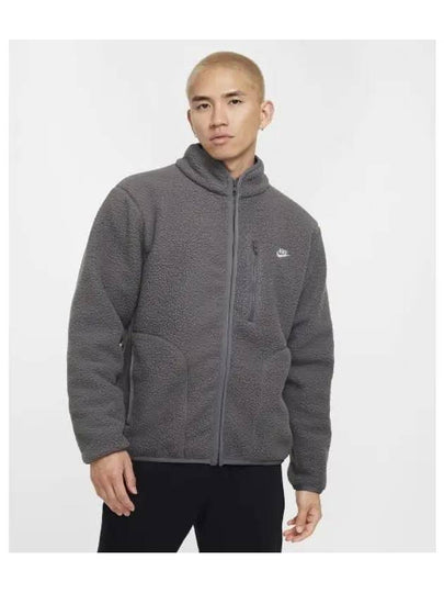 Club Winterized Zip-Up Jacket Iron Grey - NIKE - BALAAN 2