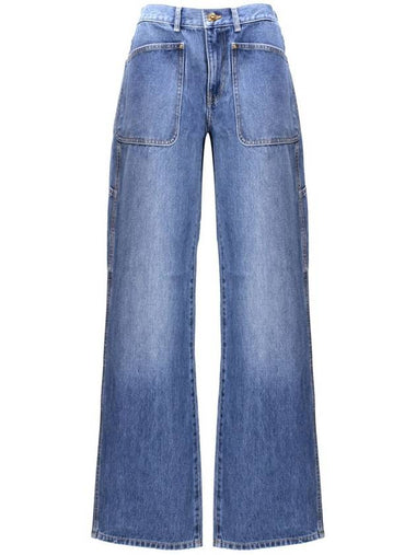 Tory Burch Wide Leg Jeans - TORY BURCH - BALAAN 1