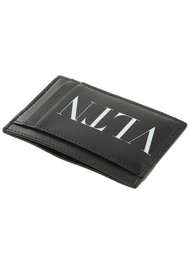 Logo Compact Card Wallet Black - VALENTINO - BALAAN 5