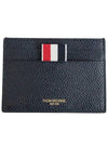 Hector Icon Applique Card Wallet Blue - THOM BROWNE - BALAAN 3