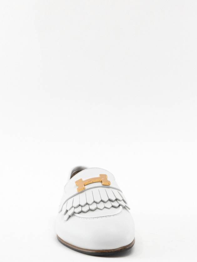 Royal Rose Gold H Logo Loafer Blanc - HERMES - BALAAN 4