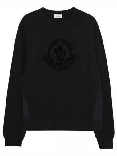 Velvet logo sweatshirt - MONCLER - BALAAN 1