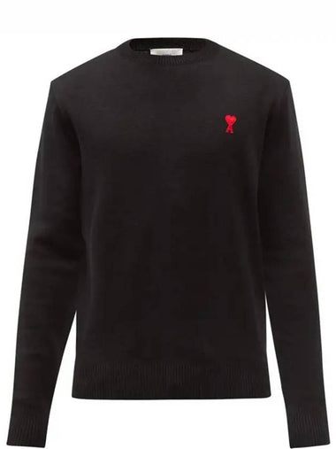 de Coeur de Coeur heart logo sweater black - AMI - BALAAN 1