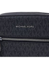 Logo Monogram Leather Messenger Bag Black - MICHAEL KORS - BALAAN 7