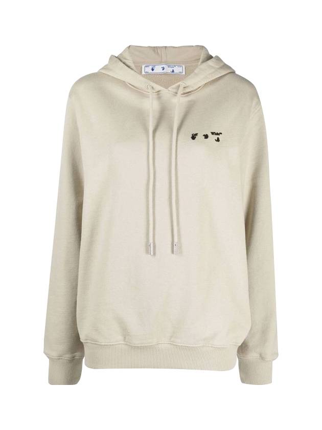 embossed logo hooded top - OFF WHITE - BALAAN.