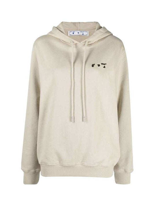 embossed logo hooded top - OFF WHITE - BALAAN.