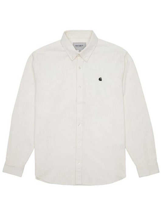 MADISON CORD SHIRT WAX BLACK I030580 0D3 - CARHARTT - BALAAN 1