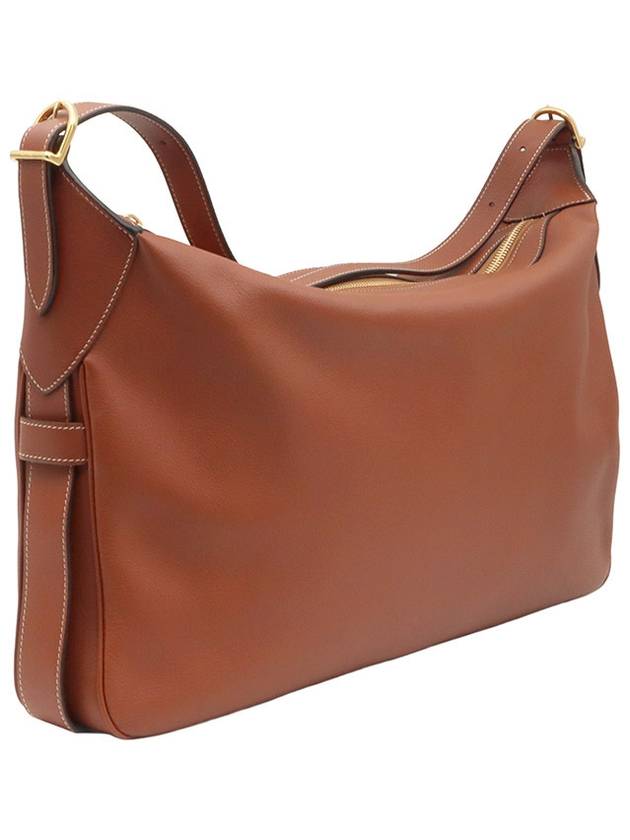 Tan Supple Calfskin Romi Large Hobo Shoulder Bag - CELINE - BALAAN 3