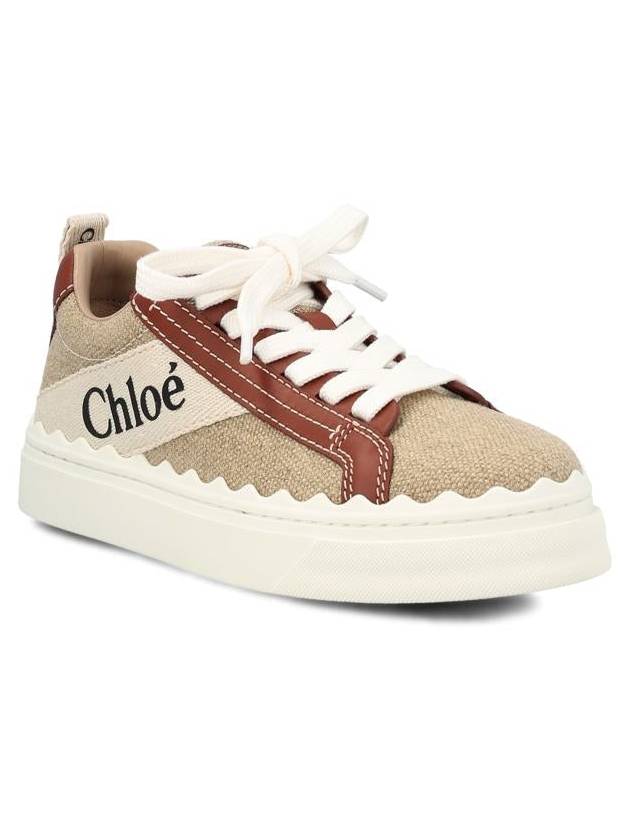 Lauren Leather Converse Low Top Sneakers Brown - CHLOE - BALAAN 3