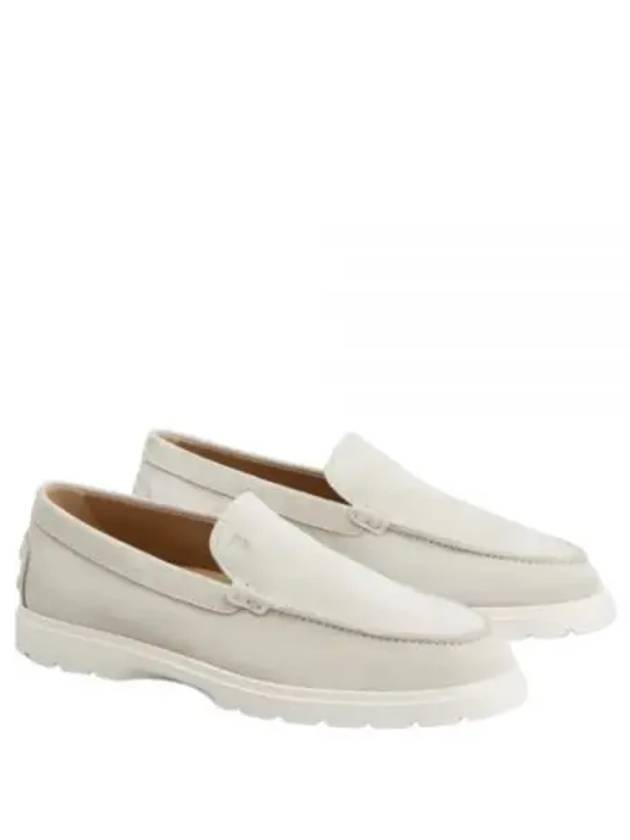 Suede Loafers Light Grey - TOD'S - BALAAN 2