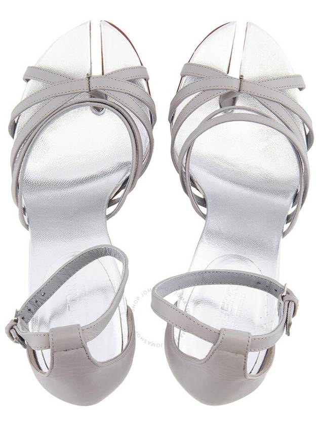 split toe detail sandals heel cloud gray - BURBERRY - BALAAN 4