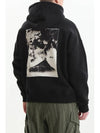 Maxi Graphic Patch Cotton Hoodie Black - MSGM - BALAAN 6