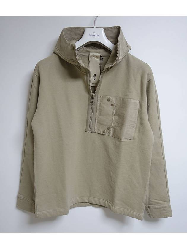 Snap Pocket Hooded Anorak Beige - TEN C - BALAAN 3