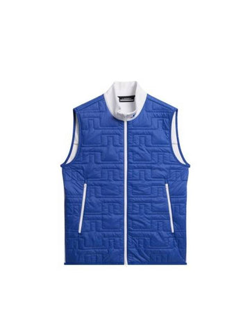 Stefano Hybrid Quilt Vest Sodalite Blue - J.LINDEBERG - BALAAN 1