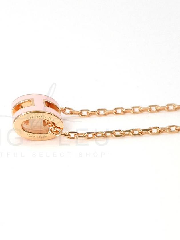 Mini Pop H Pendant Rose Gold Rose Dragee - HERMES - BALAAN 7