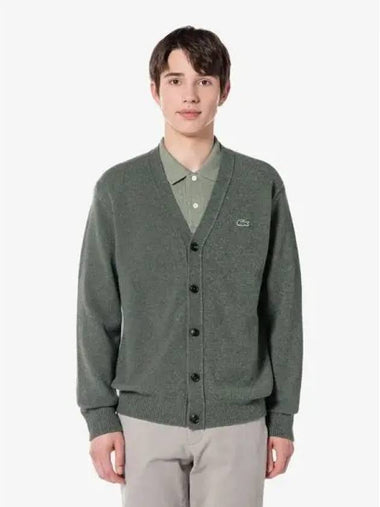 Men s basic V neck spring and fall cardigan AH560E 54N BMY domestic product GQ2N24081387958 - LACOSTE - BALAAN 1