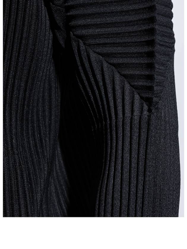 Pleats Zip-Up Cardigan Black - ISSEY MIYAKE - BALAAN 6