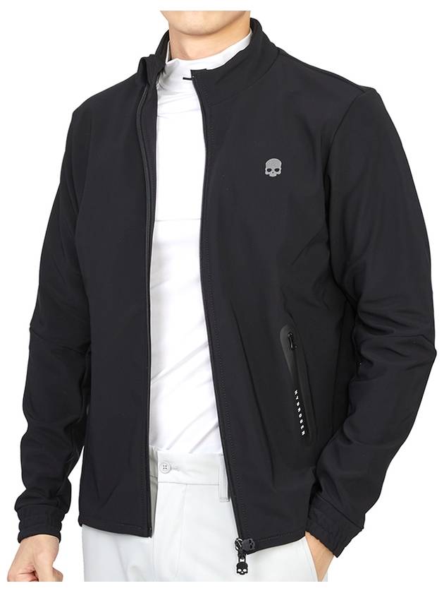 Men's Winter Zip-Up Jacket Black - HYDROGEN - BALAAN 7