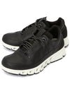 Omnivent Lace Leather Low Top Sneakers Black - ECCO - BALAAN 2