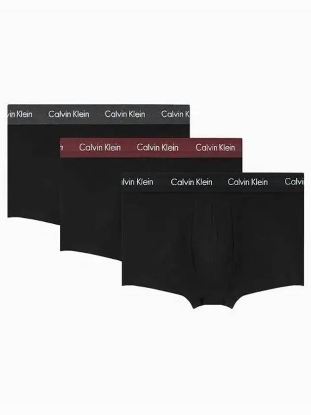 UNDERWEAR Men s EU Cotton Stretch Low Rise Trunks 3PK U2664Q2B - CALVIN KLEIN - BALAAN 1