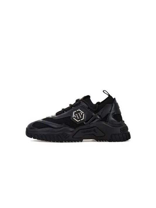 Men s Predator Knitted Sneakers Black - PHILIPP PLEIN - BALAAN 1