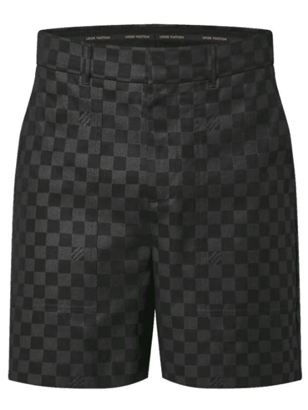 Damier Cotton Casual Shorts Black - LOUIS VUITTON - BALAAN 1