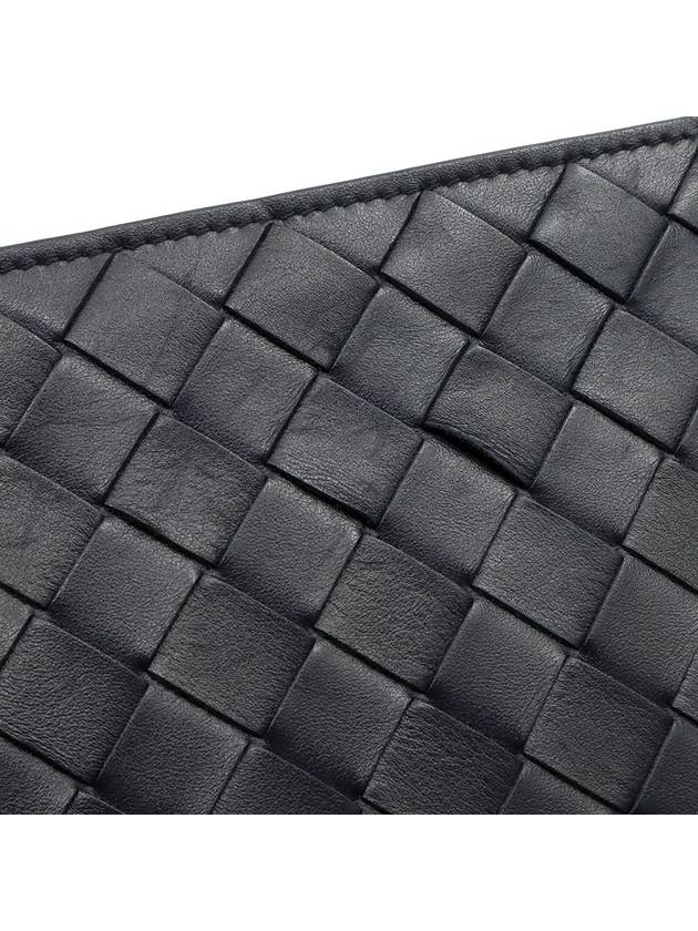 Shadow Intrecciato Half Zipper Document Case Hand Strap Clutch - BOTTEGA VENETA - BALAAN 7