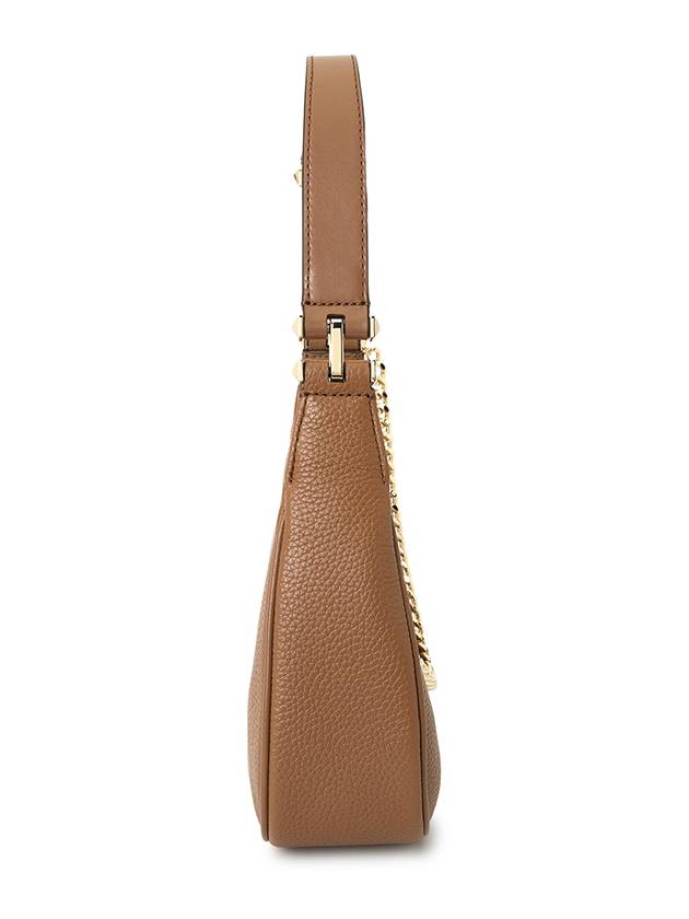 Piper Small Pebbled Leather Shoulder Bag Brown - MICHAEL KORS - BALAAN 4