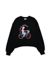 Brushed Options Bicycle Trip Sweat Shirts BLACK - LE SOLEIL MATINEE - BALAAN 1