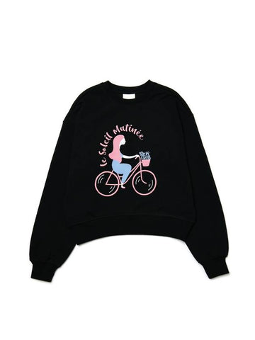 Brushed Options Bicycle Trip Sweat Shirts BLACK - LE SOLEIL MATINEE - BALAAN 1