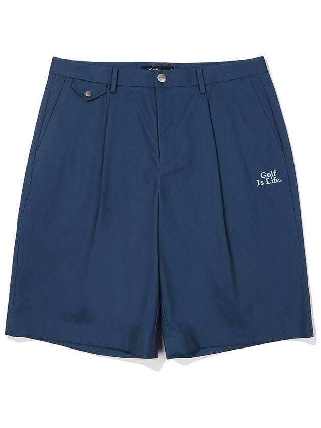 CHINO SHORTS NAVY MAN - MALBON GOLF - BALAAN 1