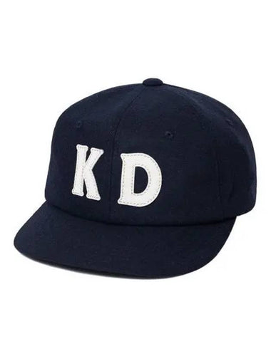 KODAK Wool Vintage Flat Brim Cap NAVY - KODO - BALAAN 1