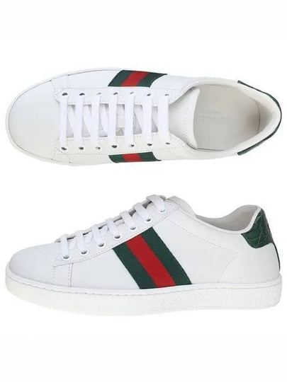 Ace Leather Sneakers White - GUCCI - BALAAN 2