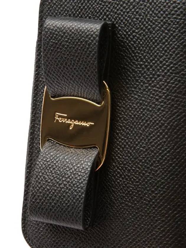 Ferragamo Vara zipper card wallet black 725290 - SALVATORE FERRAGAMO - BALAAN 4