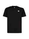 Logo Cotton Short Sleeve T-Shirt Black - CP COMPANY - BALAAN 2