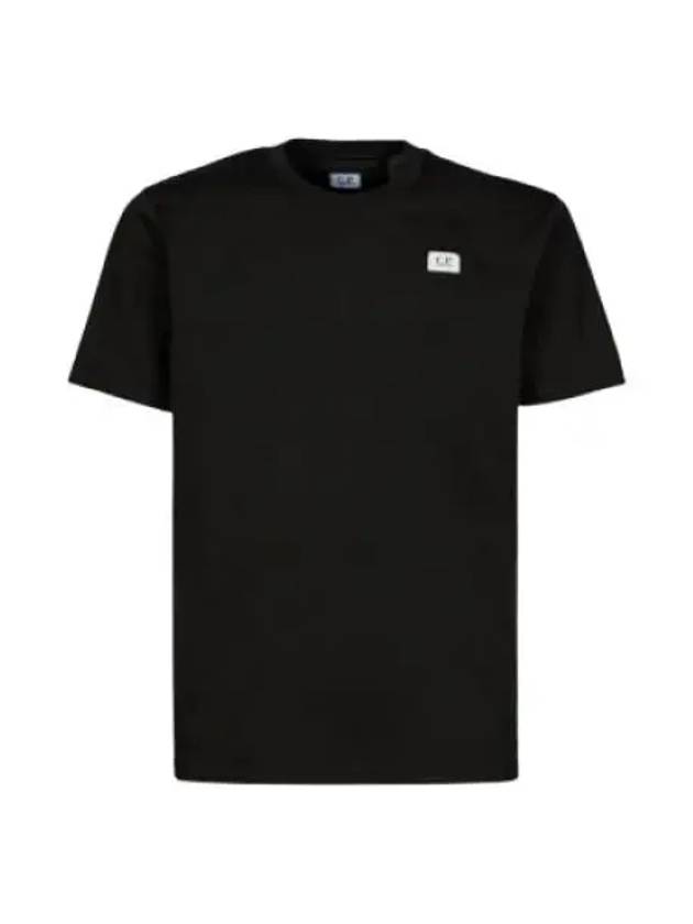 Logo Cotton Short Sleeve T-Shirt Black - CP COMPANY - BALAAN 2