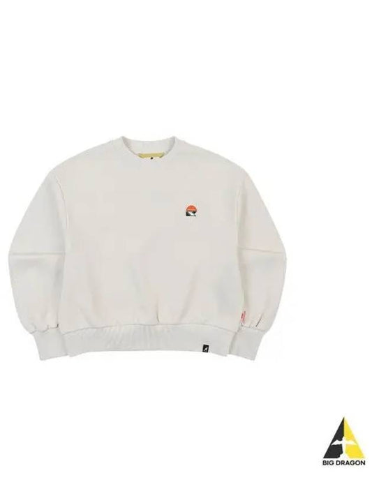 CRS Women s Basic Sweatshirt 9029 Ecru - KANGOL - BALAAN 1