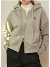 Cheer Two Way Zip Up Hoodie Melange Grey - MICANE - BALAAN 4