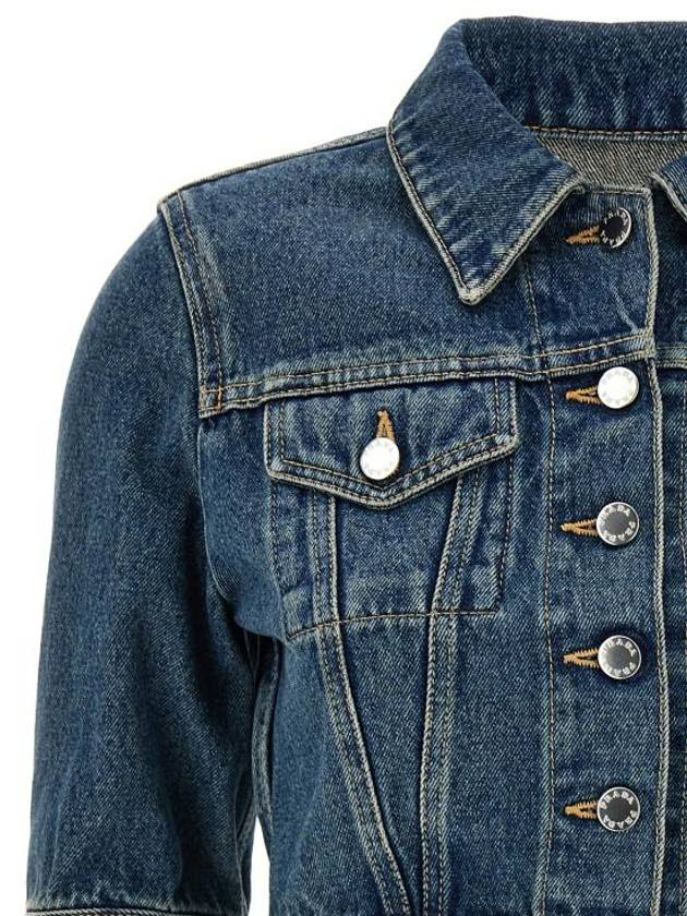 Denim Jacket GFB316SOOO 12OY F0008 BLU - PRADA - BALAAN 4