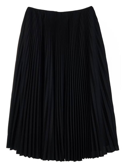 Women's Cotton Pleated Skirt Black - BALENCIAGA - BALAAN 2