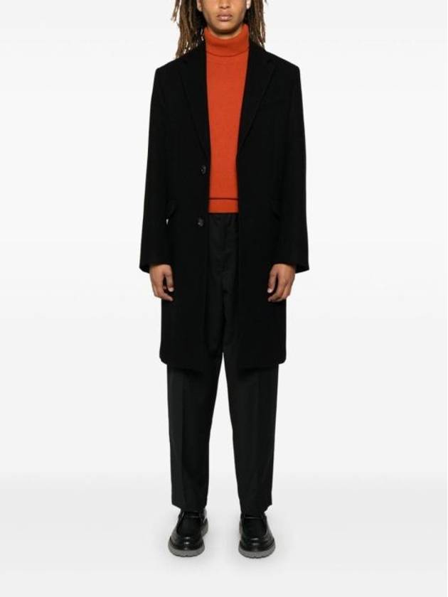 Wool Single Coat Black - AMI - BALAAN 4