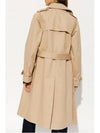 Greta Double Breasted Cotton Trench Coat Beige - A.P.C. - BALAAN 5