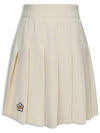 Pleated Banding Skirt Skirt Shorts Ivory MCSS24SK1IV - MACKY - BALAAN 2