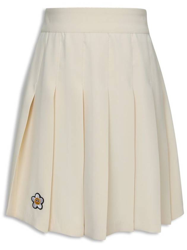 Pleated Banding Skirt Skirt Shorts Ivory MCSS24SK1IV - MACKY - BALAAN 2