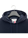 Men's Center Back Stripe Logo Patch Hoodie Navy - THOM BROWNE - BALAAN 4