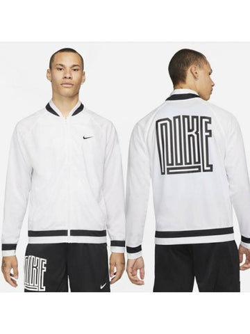 01 DH7126 100 Starting Five Jacket White Black - NIKE - BALAAN 1