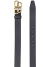 BB Logo Leather Belt Black - BALENCIAGA - BALAAN 3