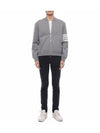 Crab Gem Icon Cotton Bomber Jacket Grey - THOM BROWNE - BALAAN 4